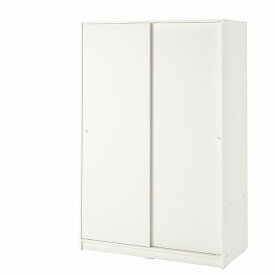 [IKEA/イケア/通販]KLEPPSTAD クレップスタード ワードローブ 引き戸付き, ホワイト[3](a)(30437241)