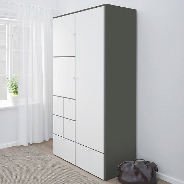 楽天市場】[IKEA/イケア/通販]VISTHUS ヴィストフス ワードローブ 