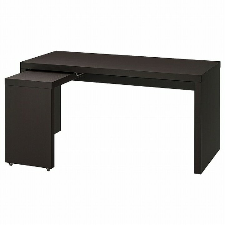 楽天市場】[IKEA/イケア/通販]MALM マルム デスク 引き出し式パネル付 