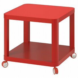 [IKEA/イケア/通販]TINGBY ティングビー ソファサイドテーブル キャスター付き, レッド[D](b)(40457441)