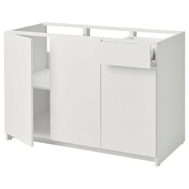 [IKEA/イケア/通販]KNOXHULT クノックスフルト ベースキャビネット 扉/引き出し付き, ホワイト[GH](a)(40502354)