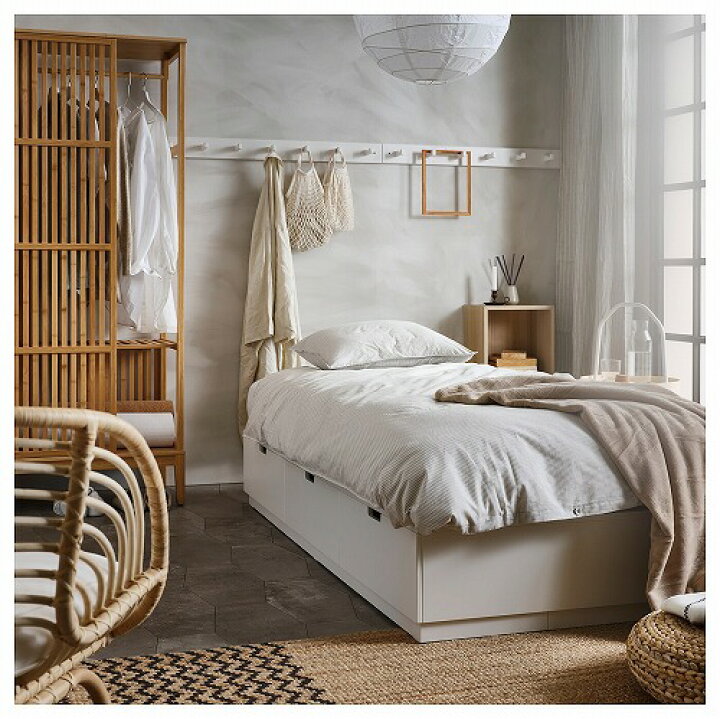 楽天市場】[IKEA/イケア/通販]NORDLI ノールドリ ベッドフレーム 収納  