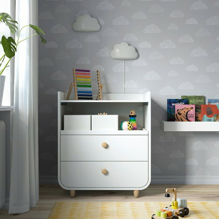 楽天市場】[IKEA/イケア/通販]MYLLRA ミルラ おむつ替え台 引き出し  