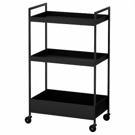 [IKEA/イケア/通販]NISSAFORS ニッサフォース ワゴン, ブラック[D](c)(60407365)