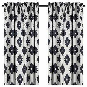 [IKEA/�C�P�A/�ʔ�]IDALENA �C�_���[�i �Ռ��J�[�e���i�킸���ɓ����j 1�g, �u���b�N[B](b)(60487588)