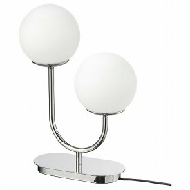 [IKEA/イケア/通販]SIMRISHAMN スィムリスハムン テーブルランプ, クロムメッキ/オパールホワイト ガラス[C](c)(60470979)