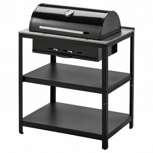 [IKEA/CPA/ʔ]GRILLSKAR OVF[ YΏĂo[xL[O, ubN/XeXX`[ Op[I](b)(70488912)