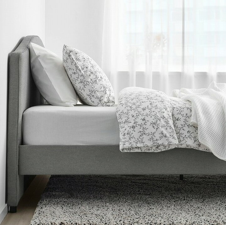 楽天市場】[IKEA/イケア/通販]HAUGA ハウガ ファブリックベッド 