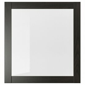 [IKEA/イケア/通販]SINDVIK シンドヴィーク ガラス扉, ブラックブラウン/クリアガラス[D](a)(80296314)