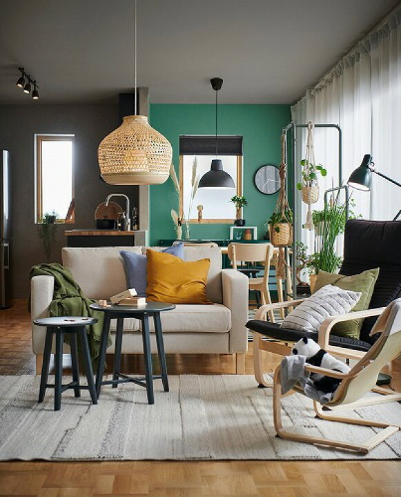 楽天市場】[IKEA/イケア/通販]BRONDEN ブロンデン ラグ パイル短 