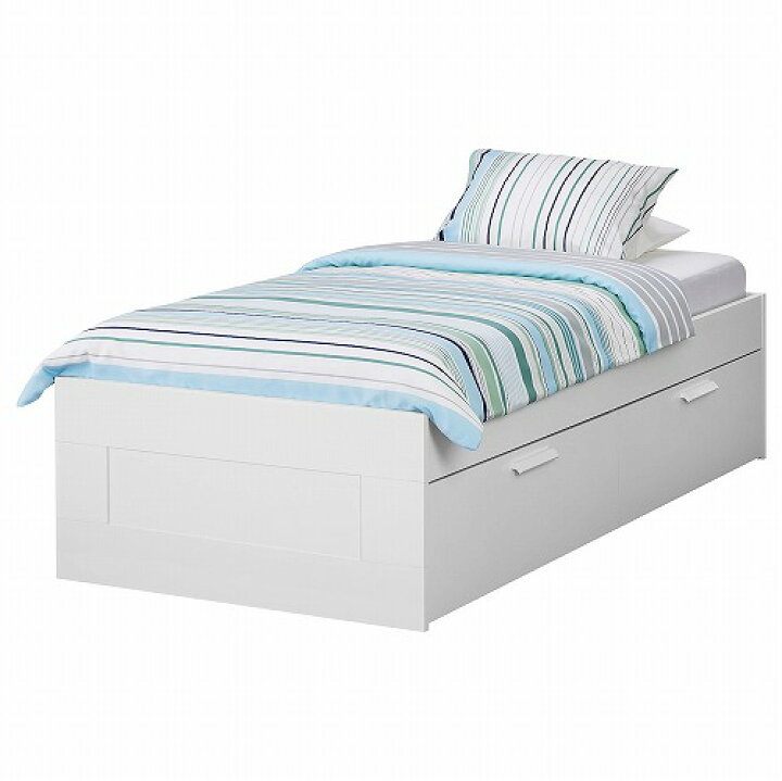 楽天市場】[IKEA/イケア/通販]BRIMNES ブリムネス ベッドフレーム 収納 