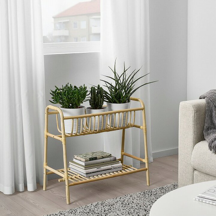 楽天市場】[IKEA/イケア/通販]BUSKBO ブスクボー プラントスタンド, 籐 
