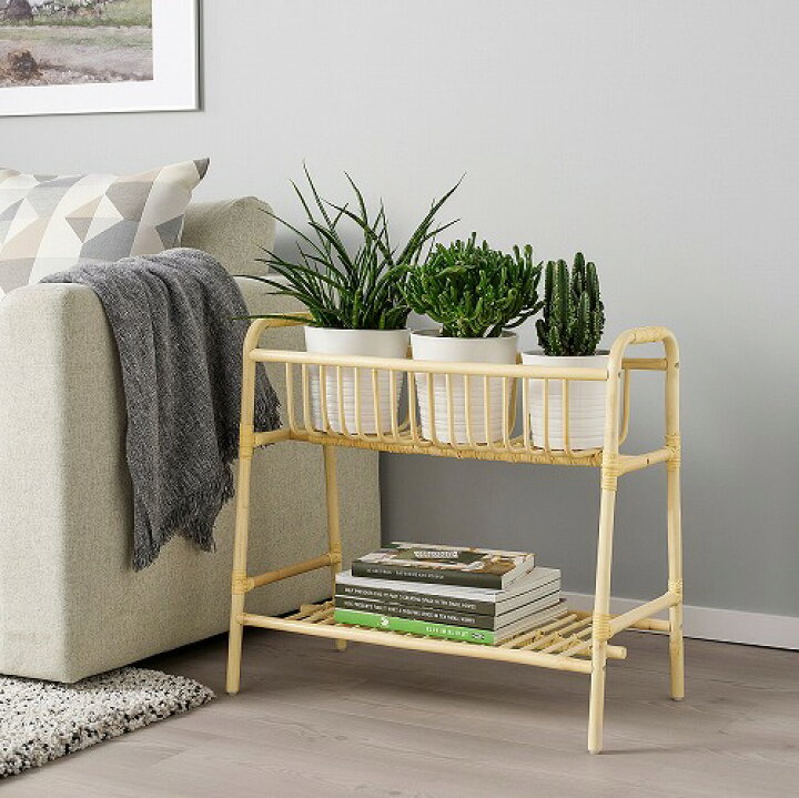 楽天市場】[IKEA/イケア/通販]BUSKBO ブスクボー プラントスタンド, 籐 