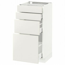 [IKEA/イケア/通販]METOD メトード ベースキャビネット 引き出し前部4/引き出し4, ホワイト マキシメーラ/ヴェッディンゲ ホワイト[8](a)(09076547)