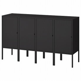 [IKEA/イケア/通販]LIXHULT リックスフルト 収納コンビネーション, チャコール[4](a)(19388360)