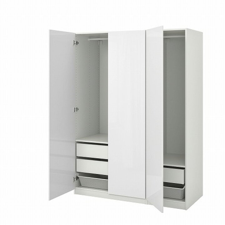 楽天市場】[IKEA/イケア/通販]PAX パックス ワードローブ, ホワイト 