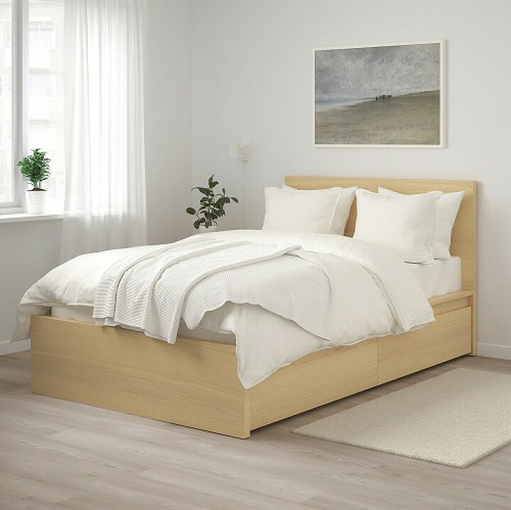 楽天市場】[IKEA/イケア/通販]MALM マルム ベッドフレーム 収納  