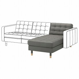 [IKEA/イケア/通販]LANDSKRONA ランズクローナ 追加用寝椅子, グラン/ボームスタード グレーグリーン/ウッド[LA](a)(39275734)