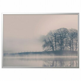 [IKEA/イケア/通販]BJORKSTA ビョルクスタ アート フレーム付き, 霧に包まれた風景/アルミカラー[EF](a)(29384682)