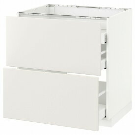 [IKEA/イケア/通販]METOD メトード ベースキャビネット コンロ用/引き出し前部2/引き出し3, ホワイト マキシメーラ/ヴェッディンゲ ホワイト[8](a)(49076499)