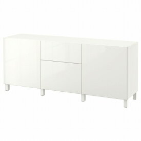 [IKEA/イケア/通販]BESTA ベストー 収納コンビネーション 引き出し付, ホワイト/セルスヴィーケン/ストゥッバルプ ハイグロス/ホワイト[14](a)(59187388)