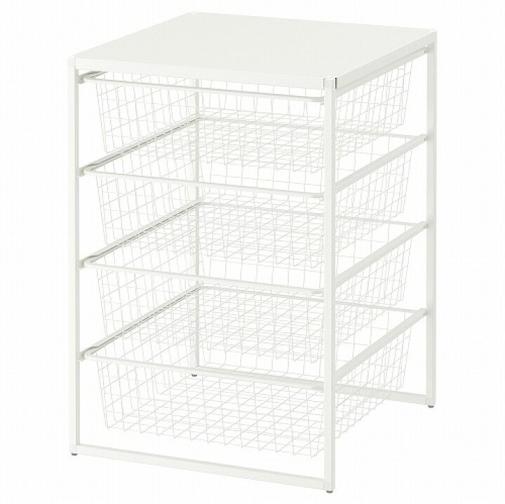 楽天市場 Ikea イケア 通販 Jonaxel ヨナクセル フレーム ワイヤーバスケット トップシェルフ 50x51x70 Cm 6 Webyセレクション 楽天市場店