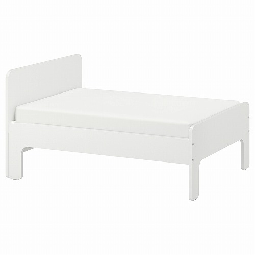 IKEA イケア 家具 ベッド 子供用ベッド 通販 SLAuml;KT スレクト 組み合わせ ホワイト cm 3 売店 49326511 新作 人気 80x200 伸長式ベッドフレームとすのこ