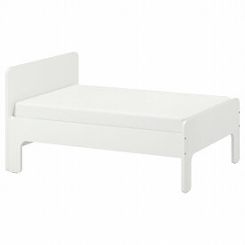 [IKEA/イケア/通販]SLAKT スレクト 伸長式ベッドフレームとすのこ（組み合わせ）, ホワイト[3](b)(49326511)
