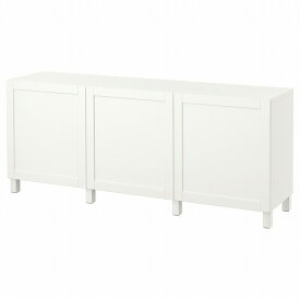 [IKEA/イケア/通販]BESTA ベストー 収納コンビネーション 扉付, ホワイト/ハンヴィーケン/ストゥッバルプ ホワイト[18](a)(69139740)
