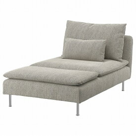 [IKEA/イケア/通販]SODERHAMN ソーデルハムン 寝椅子, ヴィーアルプ ベージュ/ブラウン[DL](a)(69305621)