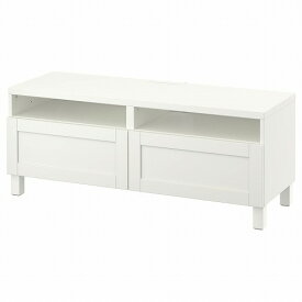 [IKEA/イケア/通販]BESTA ベストー テレビ台 引き出し付き, ホワイト/ハンヴィーケン/ストゥッバルプ ホワイト[12](a)(89188287)