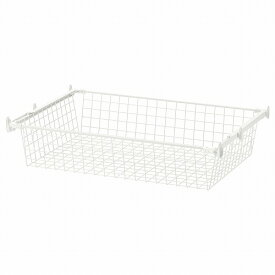 [IKEA/イケア/通販]HJALPA イェルパ ワイヤーバスケット 引き出しレール付き, ホワイト[EC](a)(89241770)