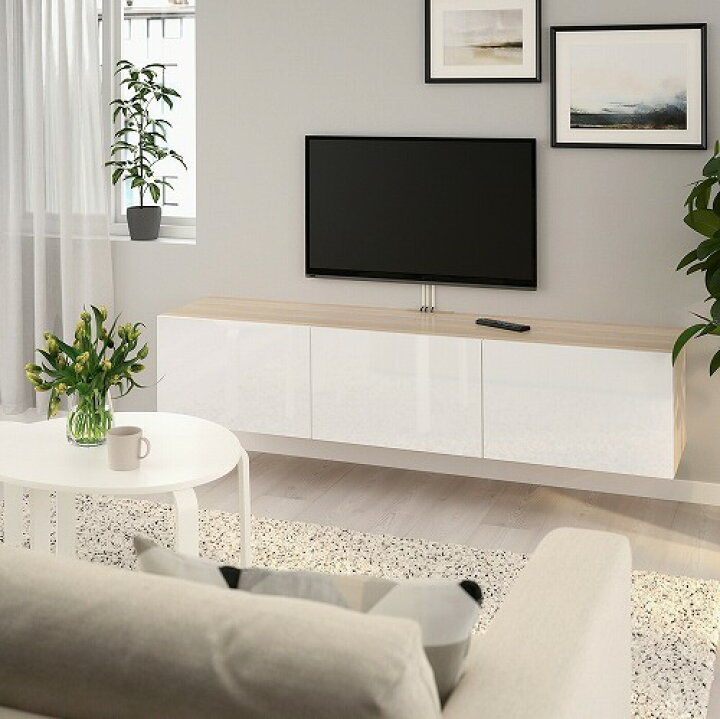 楽天市場】[IKEA/イケア/通販]BESTA ベストー テレビ台 扉付き 