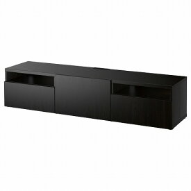 [IKEA/イケア/通販]BESTA ベストー テレビ台, ラップヴィーケン ブラックブラウン[13](a)(89185019)