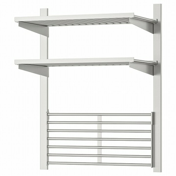 楽天市場 Ikea イケア 通販 Kungsfors クングスフォルス つり下げレール 棚板 ウォールグリッド付き ステンレススチール 5 Webyセレクション 楽天市場店