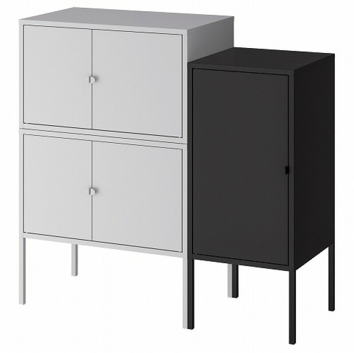 IKEA - イケア -】LIXHULT -リックスフルト- キャビネット メタル 
