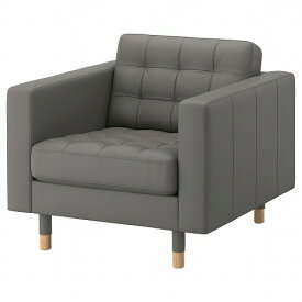 [IKEA/イケア/通販]LANDSKRONA ランズクローナ パーソナルチェア, グラン/ボームスタード グレーグリーン/ウッド[KA](a)(89275680)