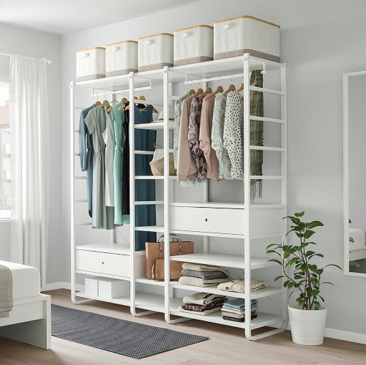 楽天市場】[IKEA/イケア/通販]ELVARLI エルヴァーリ ワードローブ 