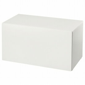 [IKEA/イケア/通販]SMASTAD スモースタード ベンチ おもちゃ収納付き, ホワイト/ホワイト[FE](a)(99389153)