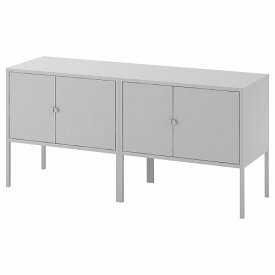[IKEA/イケア/通販]LIXHULT リックスフルト キャビネットコンビネーション, グレー[DD](a)(99279178)