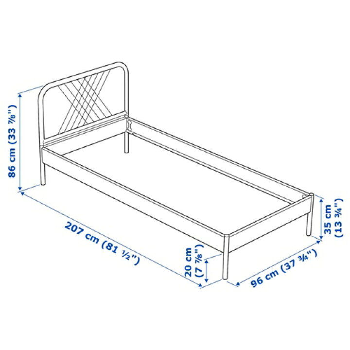 楽天市場】[IKEA/イケア/通販]NESTTUN ネストゥン ベッドフレーム  