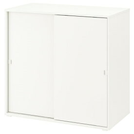 [IKEA/イケア/通販]VIHALS ヴィーハルス キャビネット 引き戸付, ホワイト[FE](a)(00483263)