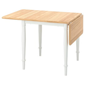 [IKEA/イケア/通販]DANDERYD ダンデリード ドロップリーフテーブル, オーク材突き板/ホワイト[GD](b)(90516122)
