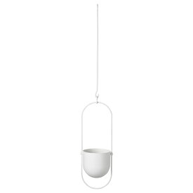 [IKEA/イケア/通販]CHILISTRAN チリストローン ハンギングプランター, 室内/屋外用 ホワイト[C](b)(50492260)