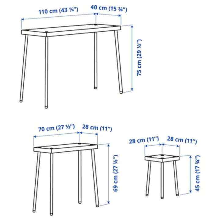 楽天市場】[IKEA/イケア/通販]FRIDNAS フリードネス ネストテーブル 