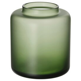 [IKEA/イケア/通販]KONSTFULL コンストフル 花瓶, フロストガラス/グリーン[A](c)(40511966)