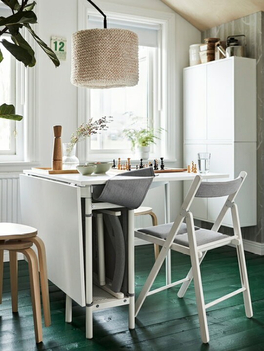 IKEA/イケア KALLHALL/カルヘル：ゲートレッグテーブル 収納付き2 