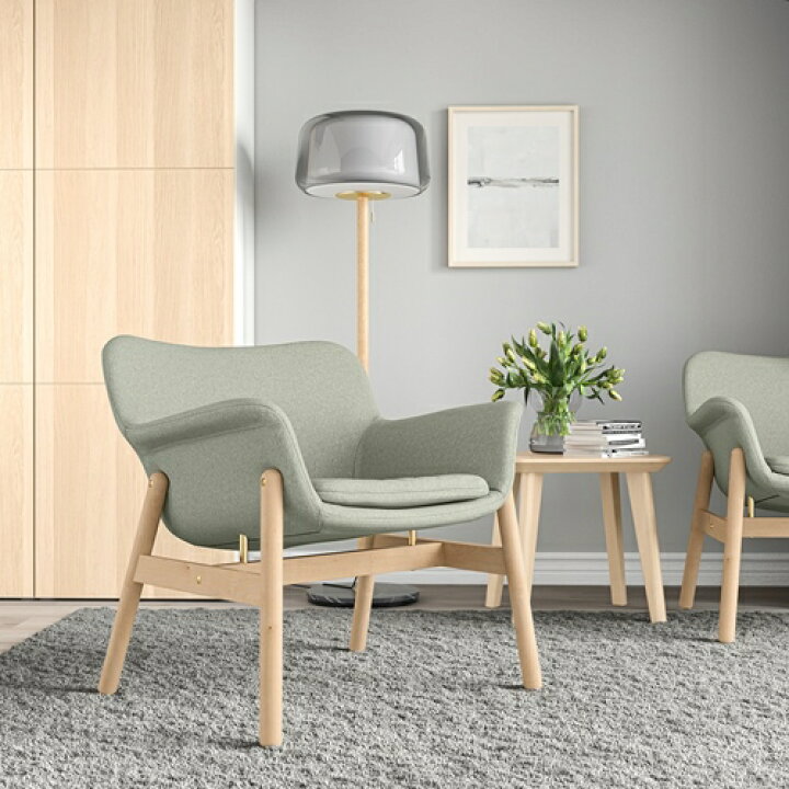 IKEA VEDBO ヴェドボー 背もたれ高 グンナレドダークグレー 中古品楽天 