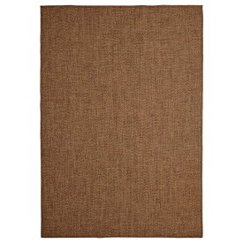 [IKEA/イケア/通販]LYDERSHOLM リーデルスホルム ラグ 平織り、室内/屋外用, ミディアムブラウン[F](c)(00495402)