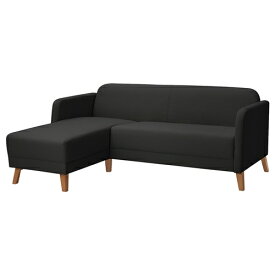 [IKEA/イケア/通販]LINANAS リーナネス 3人掛けソファ, 寝椅子付き/ヴィースレ ダークグレー[JJ](a)(60512248)